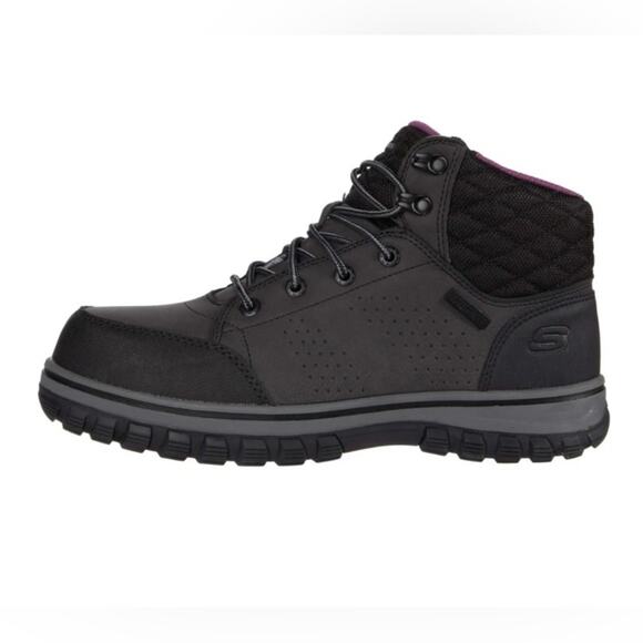 SKECHERS Women’s Work McColl Comp Toe Work Boot. Waterproof. Black. Size 8.5 - Picture 2 of 16